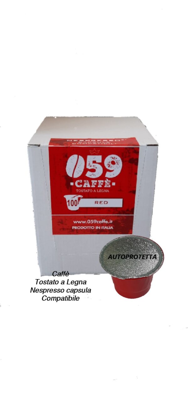 Nespresso capsula compatibile 1000 pcs tostato a legna RED Espresso