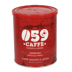 Barattolo caffè tostato a legna macinato Espresso Moka
