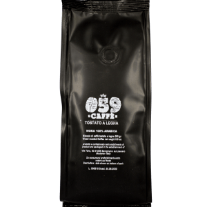 Sacchetto caffè tostato a legna macinato 100% Arabica Moka