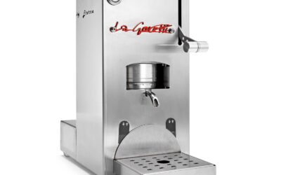 059caffè Presenta “ETERNA” Macchina da caffè a Cialde Piccolissima, INOX, 300W Made in Italy