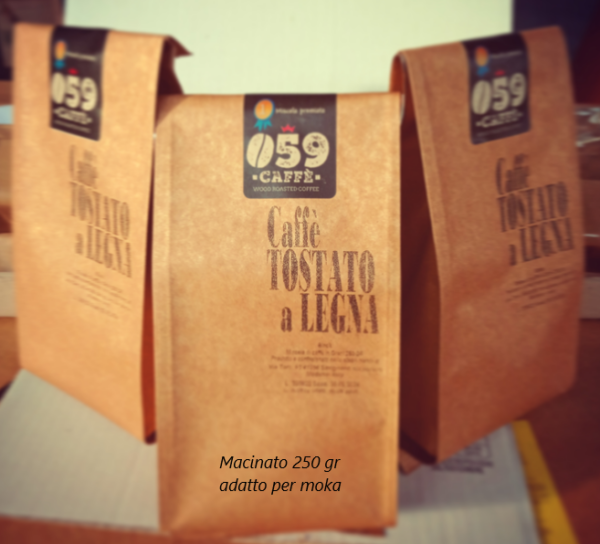 Sacchetto Caffè Tostato a legna macinato 250gr special edition